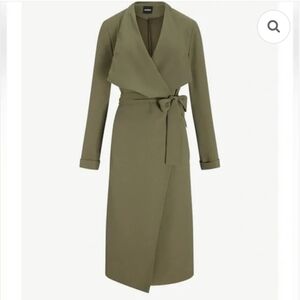 Belted Soft Trench Coat Express Flyaway Jacket